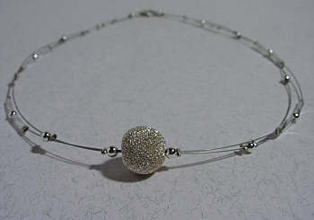 SD0030 Silber-Edelstahl-Halskette