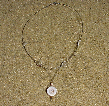  Muschel-Edelstahl-Kette