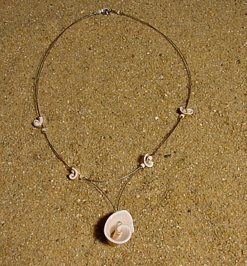 Muschel-Edelstahl-Kette