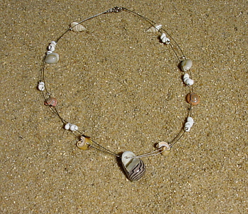 Marquesas Muschel-Edelstahl-Kette