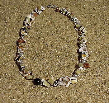 Marquesas Muschel-Edelstahl-Kette