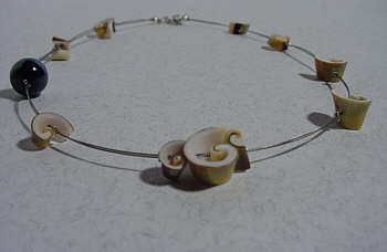 Muschel-Edelstahl Kette