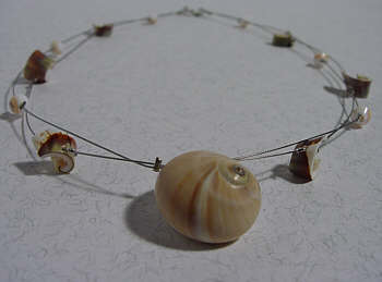 Muschel-Edelstahl-Kette