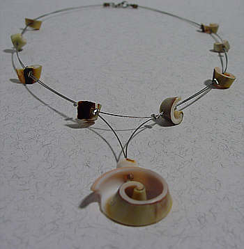 Edelstahl-Muschel-Kette