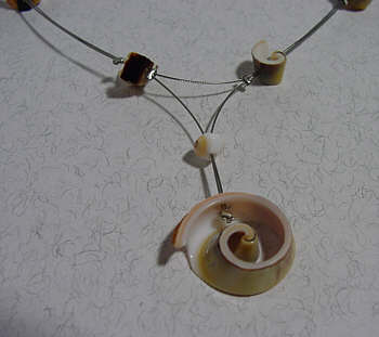 Muschel-Edelstahl-Kette