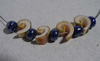 Muschel-Edelstahl-Kette