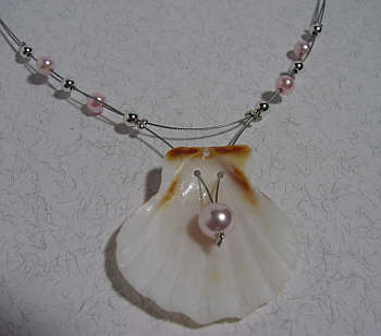 Muschel-Edelstahl-Kette