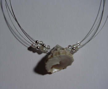 Muschel-Edelstahl-Kette