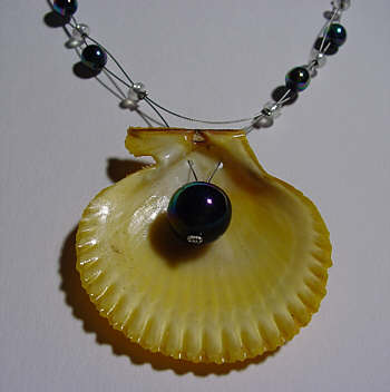 Muschel-Edelstahl-Kette